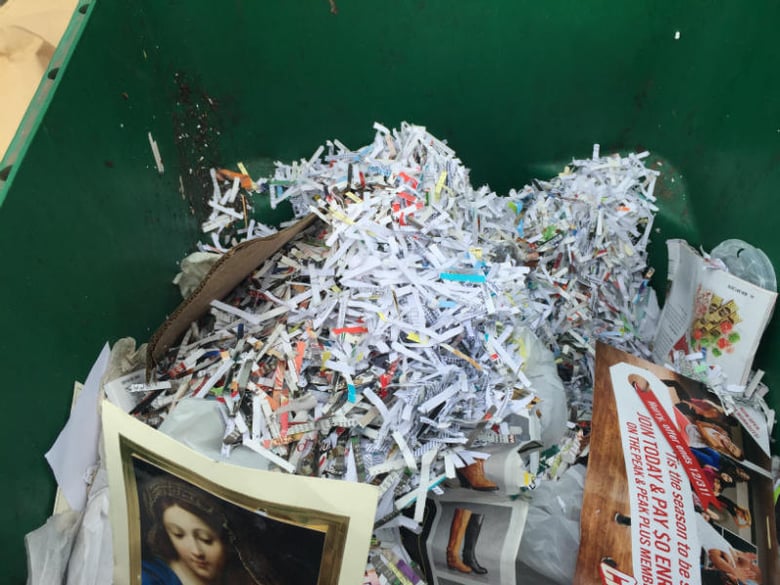 Shredded stolen mail found in a Stockton Police raid.